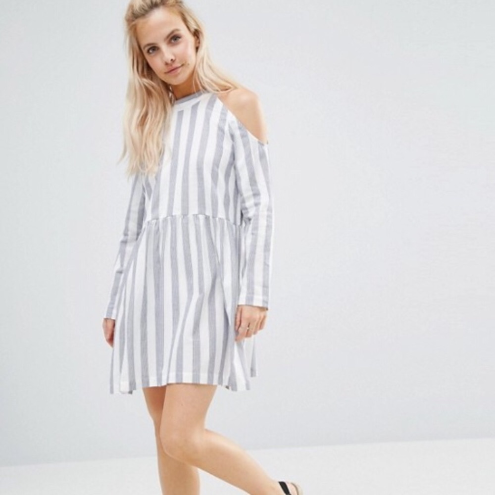 ASOS striped mini dress